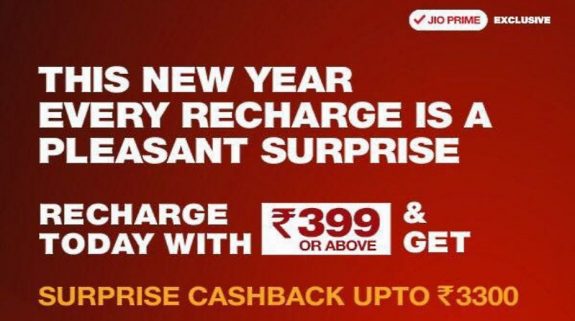 Reliance Jio Brings New Rs Cashback Offer On Rs Recharge