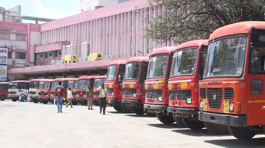 Commuters hit hard as ST bus employees go on strike in Thane