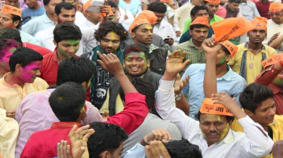 Saffron tsunami sweeps all before it in UP