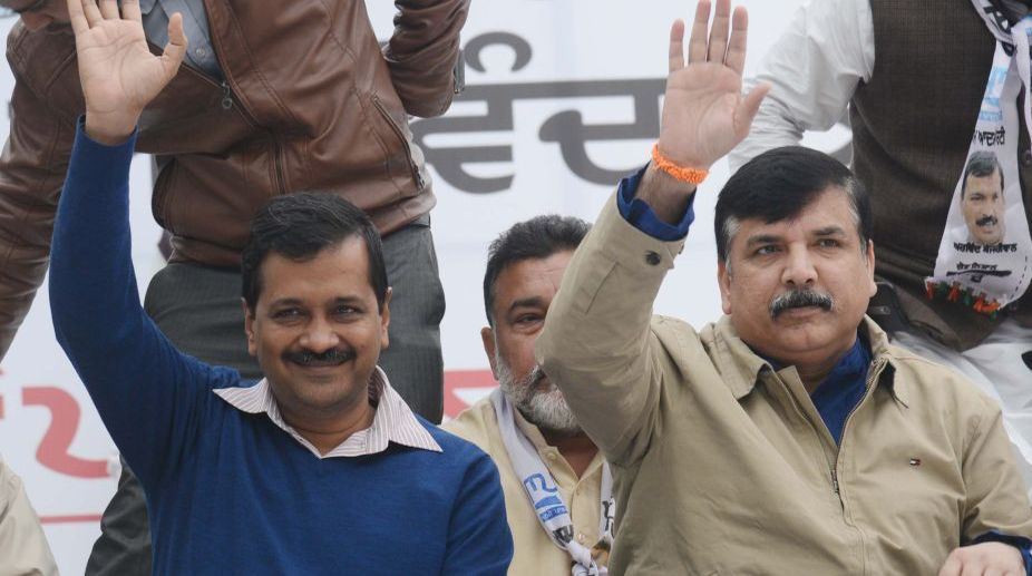 AAP leaders file nominations for Delhi RS seats