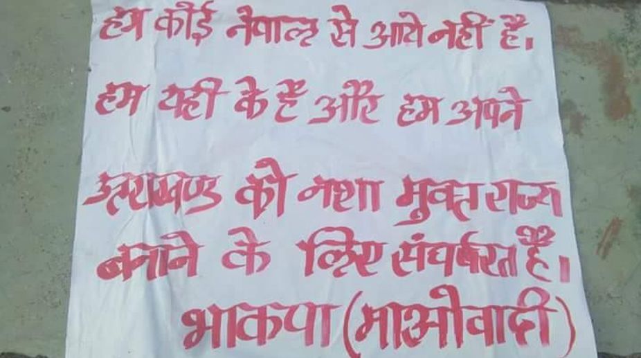 Posters by banned Maoist group worry Uttarakhand police