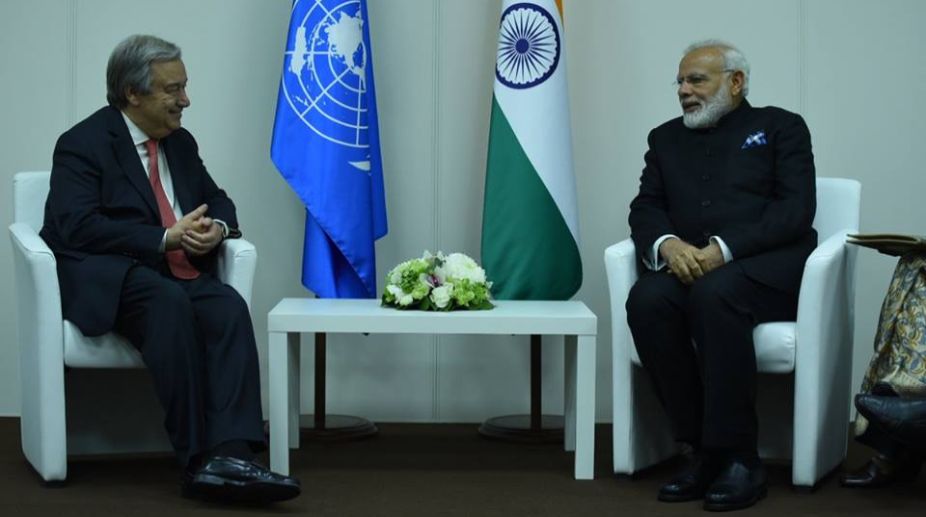 Modi meets UN Secretary General