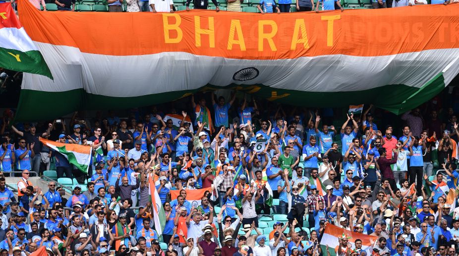 Excited Indian fans at ICC Champions Trophy 2017