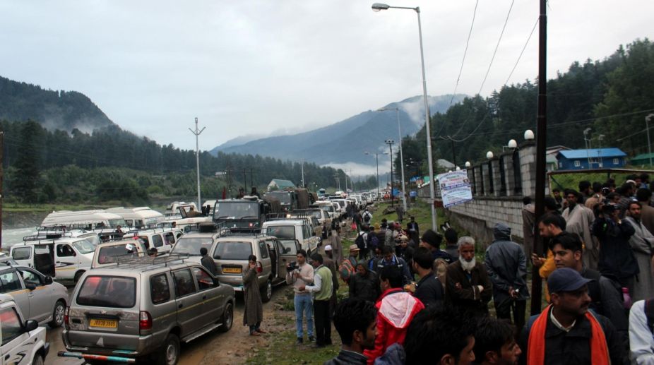 Six Amarnath pilgrims injured in accident