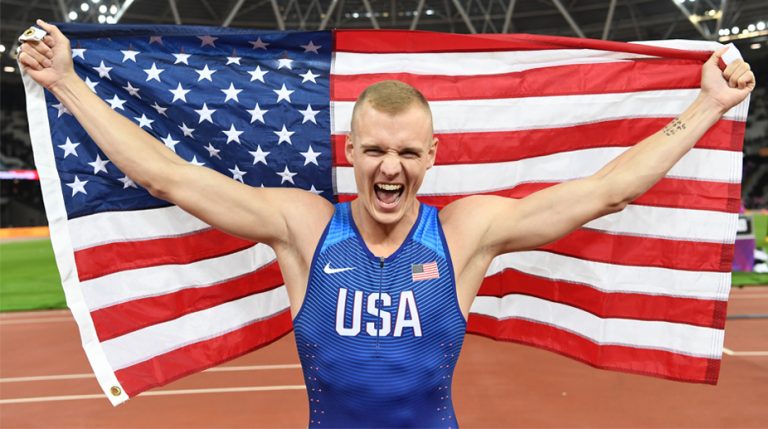 Sam Kendricks Wins Mens Pole Vault Title At World Championships The Statesman