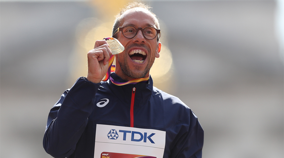 Yohann Dinniz enjoys his golden moment at last