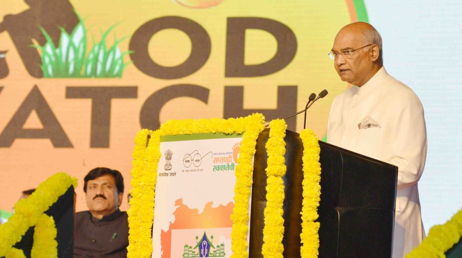 President Kovind declares urban Maharashtra ‘open defecation free’