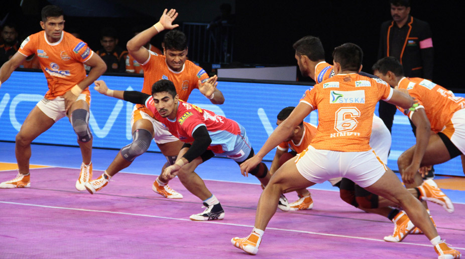 Pro Kabaddi League: Puneri Paltan crush Jaipur Pink Panthers 38-15