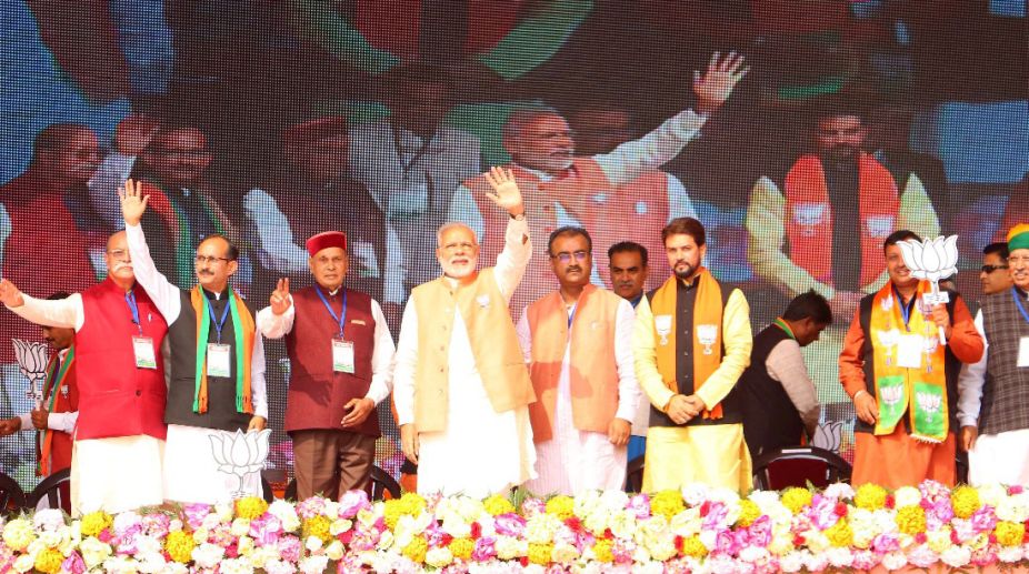 Congress symbolises corruption, BJP development: PM Modi