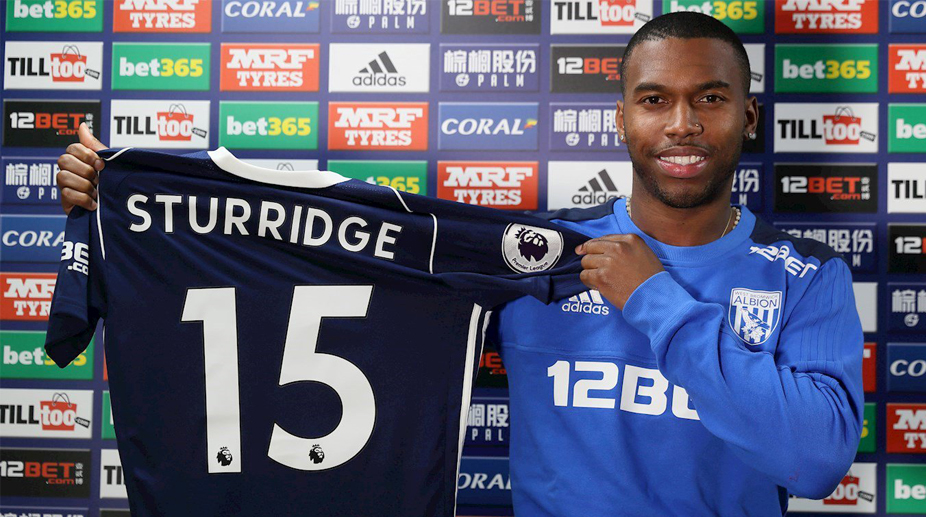 Liverpool striker Daniel Sturridge signs on loan for West Bromwich Albion