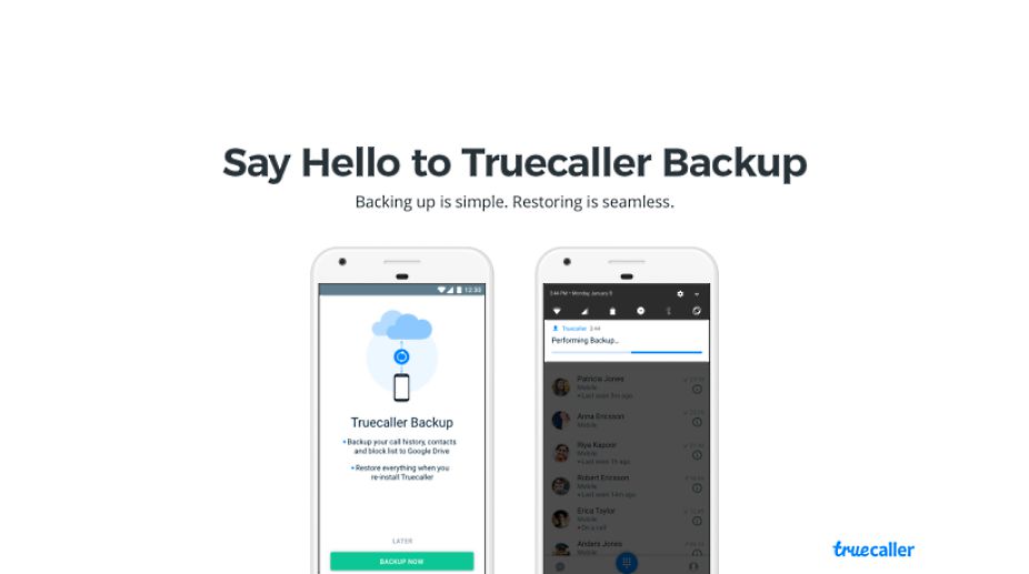 Truecaller for Android gets contacts, call history, block list backup and restore option