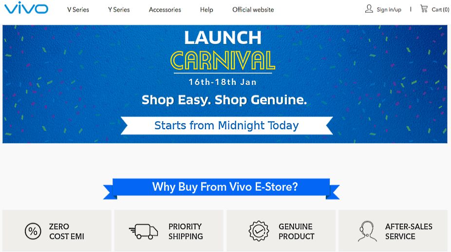 Vivo opens its online E-store in India, ‘Launch Carnival’ scheduled for January 16 to 18