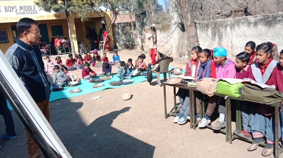 School classes under open sky as Pakistan shells LoC villages