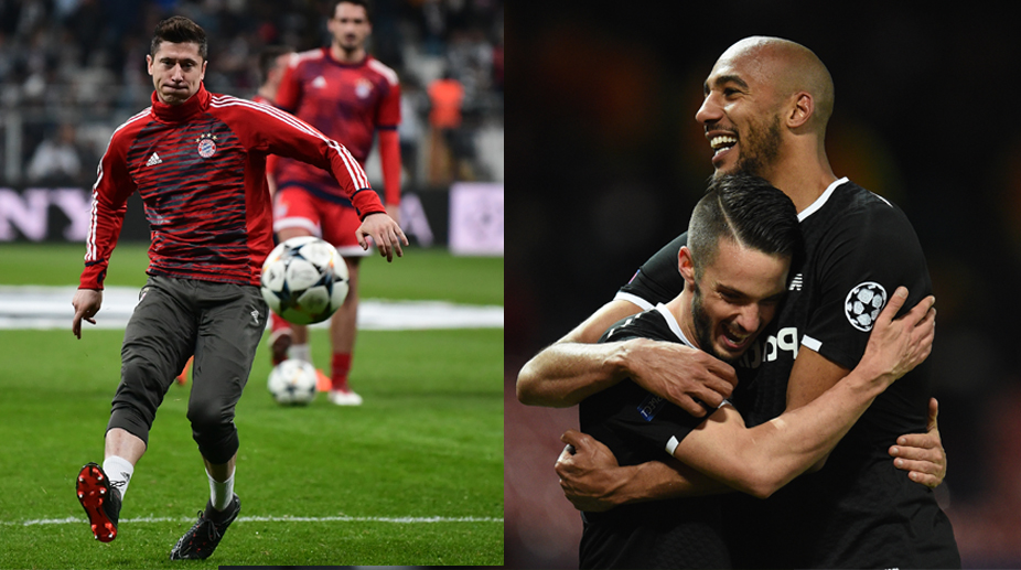 Robert Lewandowski, Steven Nzonzi, Bayern Munich vs Sevilla, F.C. Bayern Munich, UEFA Champions League, Sevilla F.C.