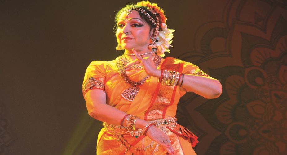 Hema Malini performing at the HCL concerts in Siri fort auditorium, New Delhi