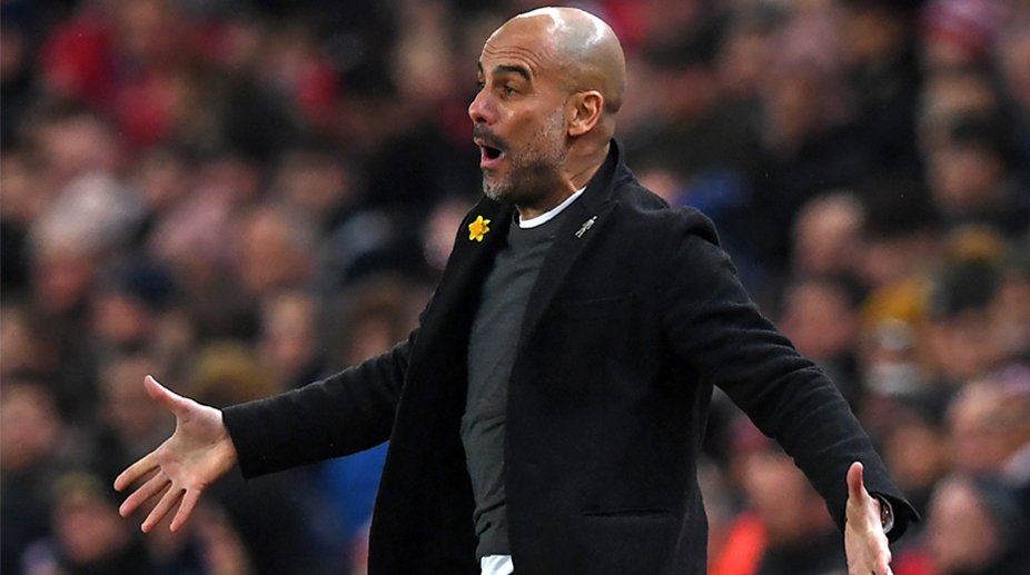 Pep Guardiola downplays hopes of clinching Premier League title in ...