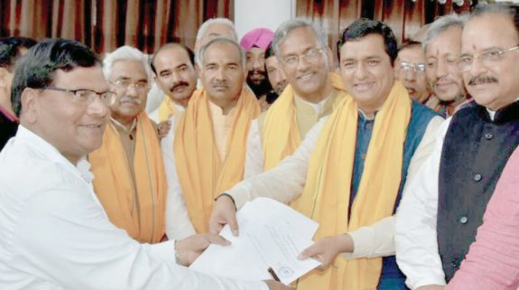 Youth BJP leader Anil Baluni files RS nomination - The Statesman