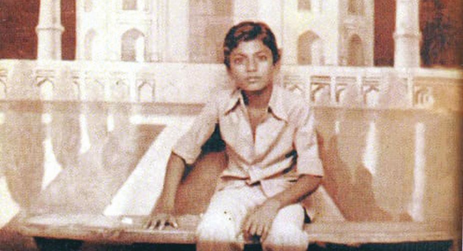 The actor as a young boy