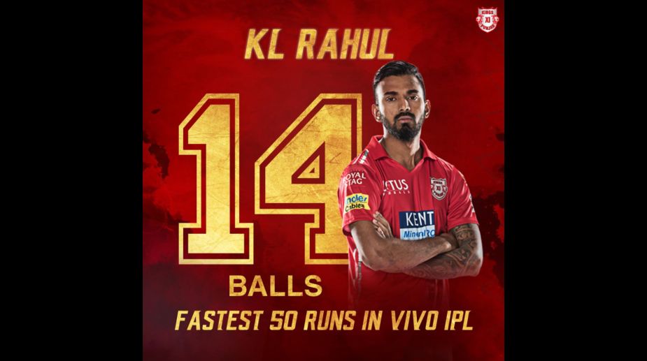 IPL 2018: Kings XI Punjab's KL Rahul scores fastest fifty - The Statesman