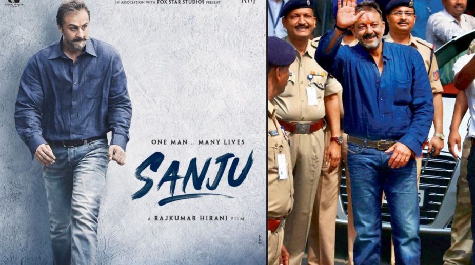 Ranbir Kapoor perfectly recaptures Sanjay Dutt’s walk in the new poster of ‘Sanju’