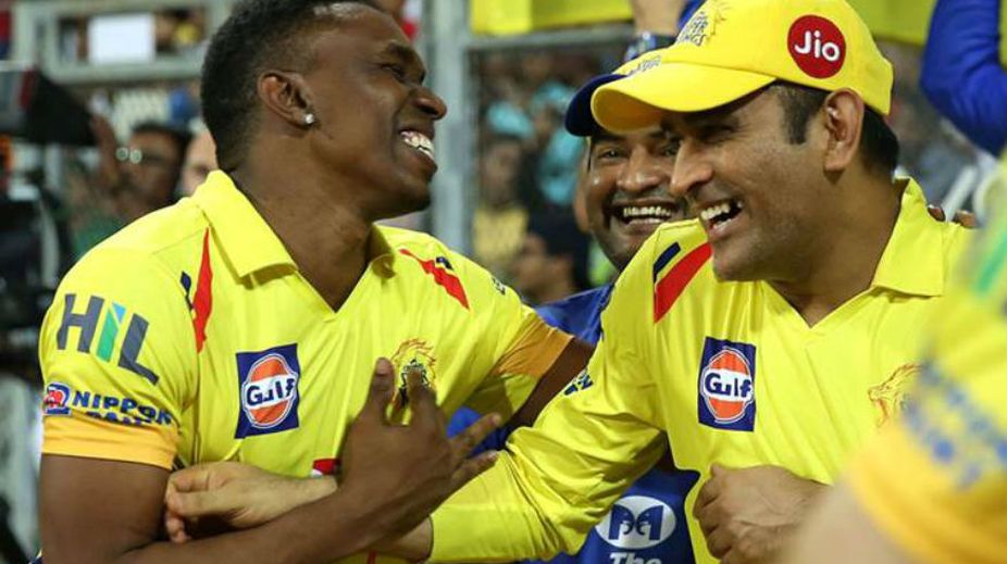 Watch: MS Dhoni takes on Dwayne Bravo in the three-run dash