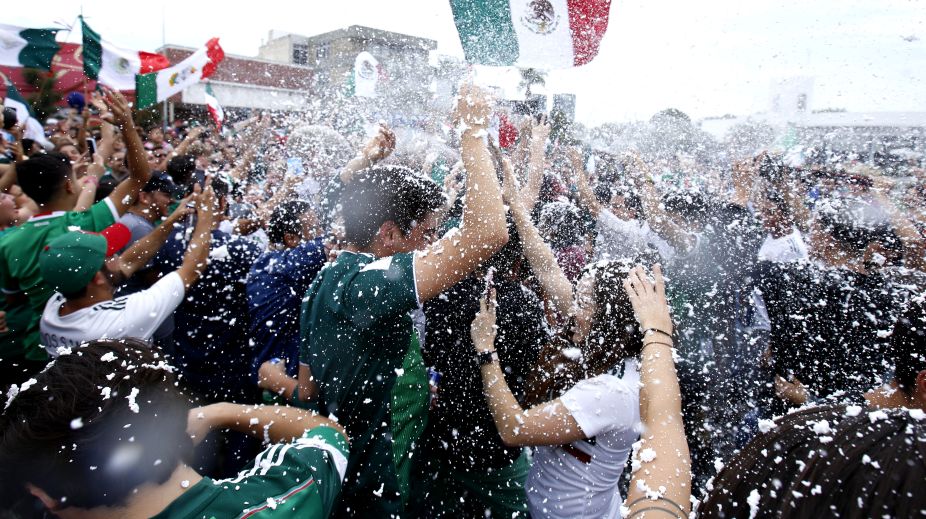 In Pictures: Mexicans celebrate football World Cup victory over Germany