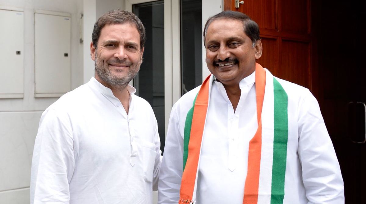 Rahul Gandhi welcomes former Andhra CM N Kiran Kumar Reddy back in Congress