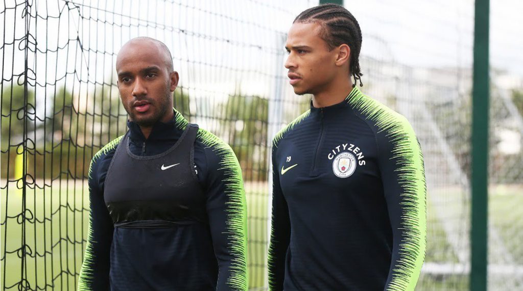 Watch: Leroy Sane challenges Manchester City skipper Vincent Kompany ...