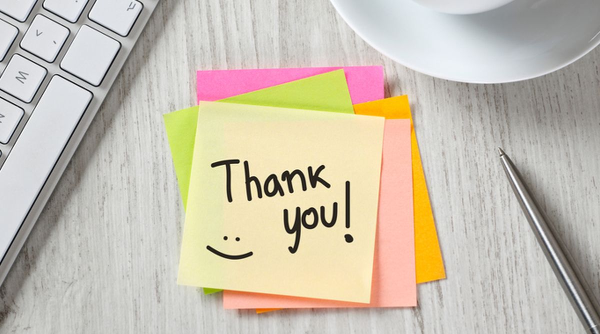 Simple thank  you  notes can boost your emotional well being