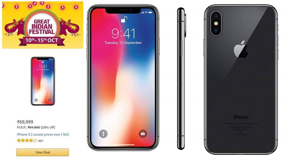 Amazon Great Indian Festival Sale Apple IPhone X At Lowest Ever Price