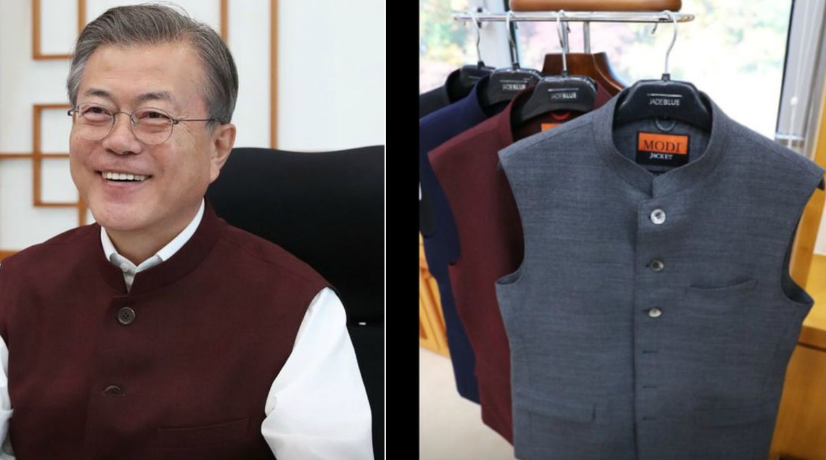 South Korean President Moon thanks PM Modi for sending him ‘Modi jackets’