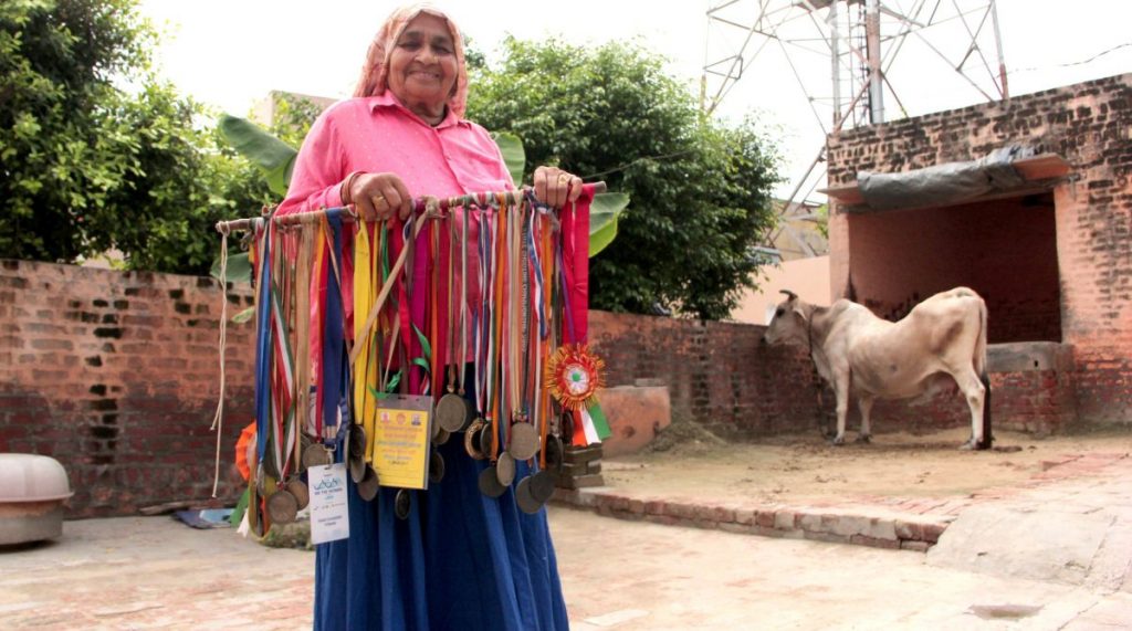 The 87-year-old, who started shooting when she was 65, has won several medals in the shooting championships for veterans held in Ahmedabad, Asansol, Chennai, Delhi, Indore, etc. (Photo: Ritik Jain)