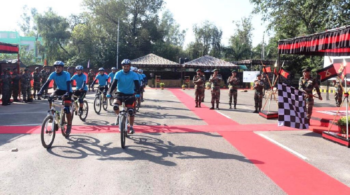 700 km cycling expedition of Jammu and Kashmir Light Infantry flagged off