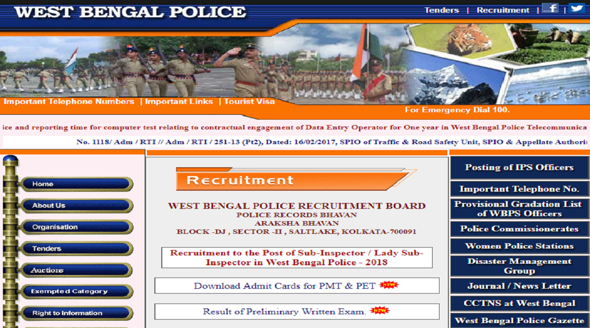 West Bengal Police SI prelims results announced at policewb.gov.in | Check all important details here