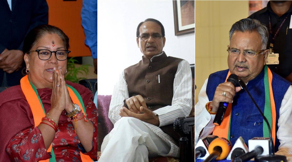 Chief Ministers of Rajasthan, Chhattisgarh, MP confident of BJP victory in assembly polls