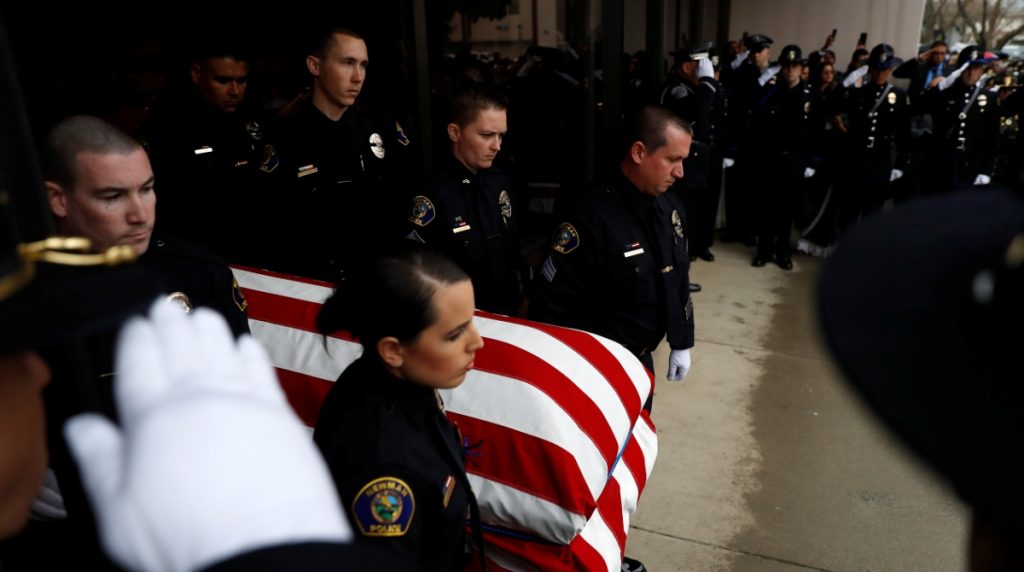 Slain Police Officer Called 'American Hero' At His Funeral - The Statesman