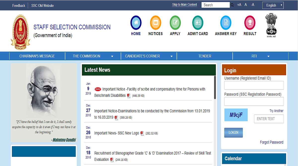 SSC Selection Posts Phase VI 2018 admit cards released at ssc.nic.in | Check steps to download here