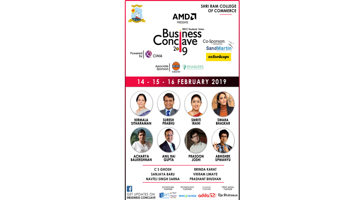 SRCC Business Conclave 2019 begins tomorrow