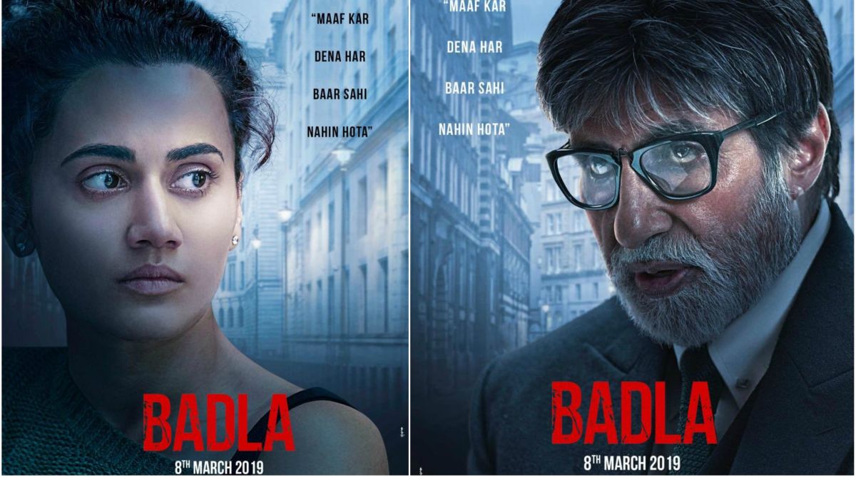 Badla posters: Amitabh Bachchan, Taapsee Pannu looks will leave you intrigued