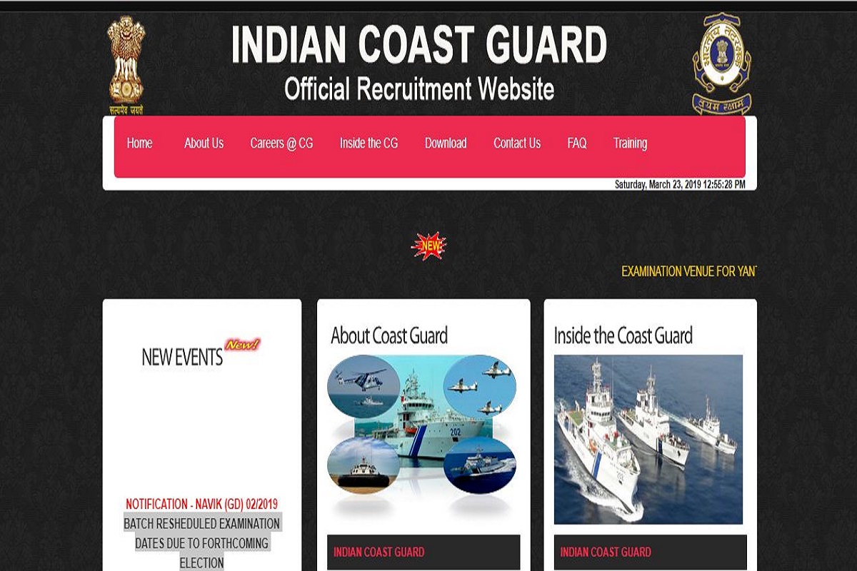 Indian Coast Guard releases Yantrik admit cards at joinindiancoastguard ...