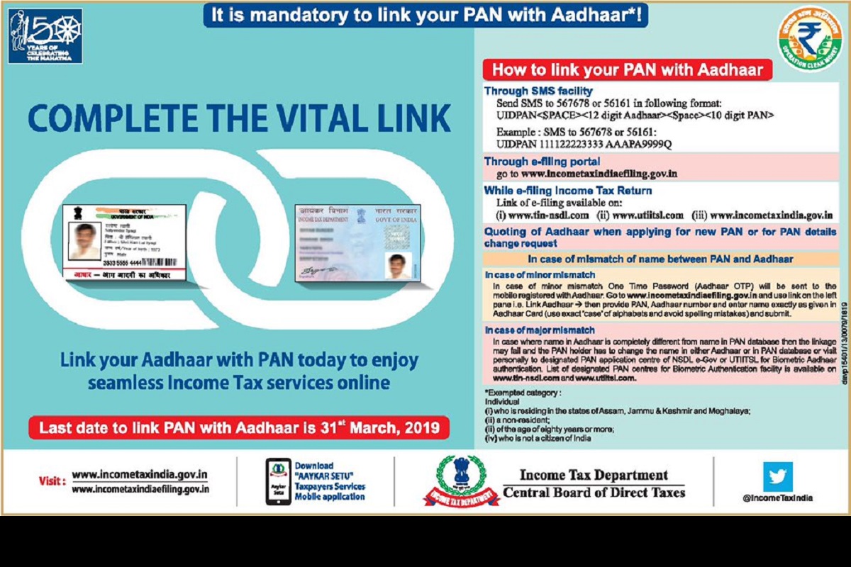 How To Link Pan Card To Aadhaar Card Gambaran