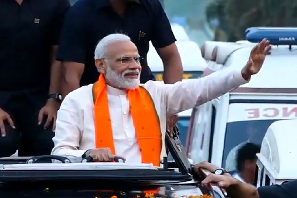 PM Modi Holds Roadshow In Gujarat