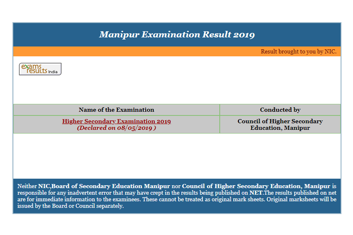 Check manresults.nic.in for Manipur HSE Class 12 results 2019 now