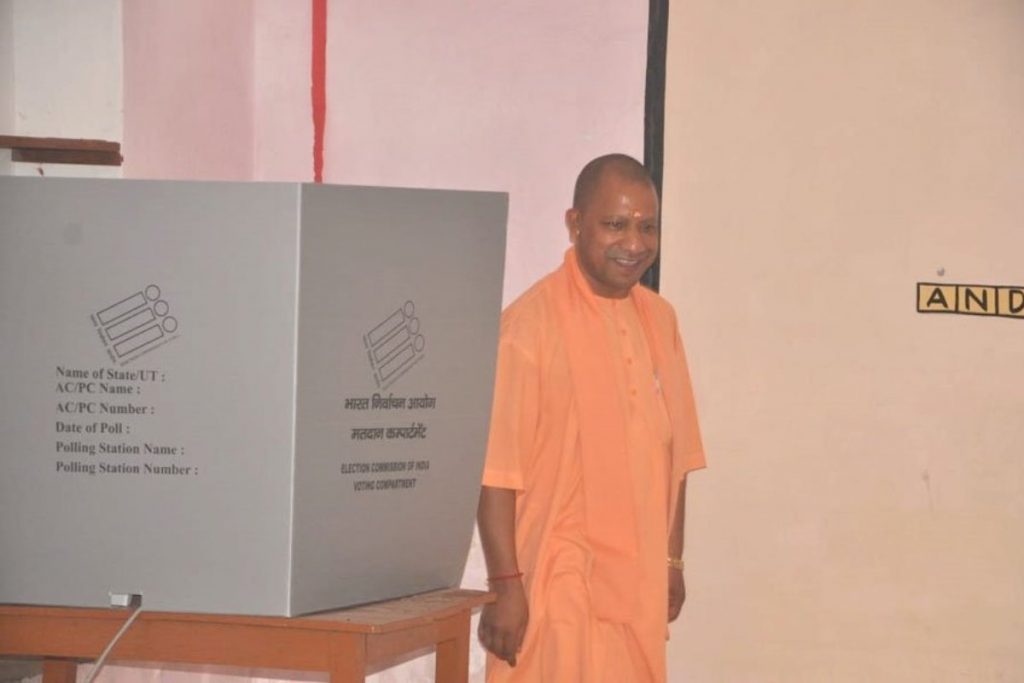 UP CM Yogi Adityanath Casts Vote In Gorakhpur, Says BJP Will Win - The ...