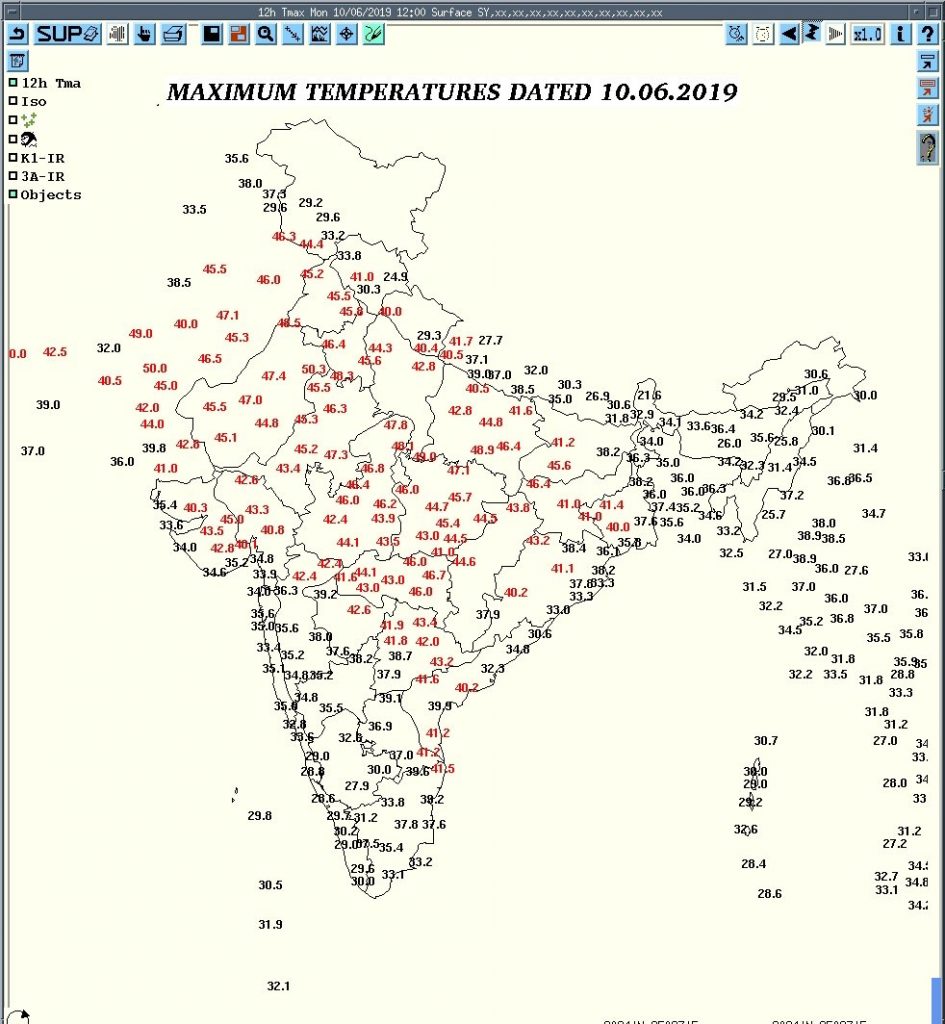 Delhi records its highest ever temperature at 48 degrees Celsius The