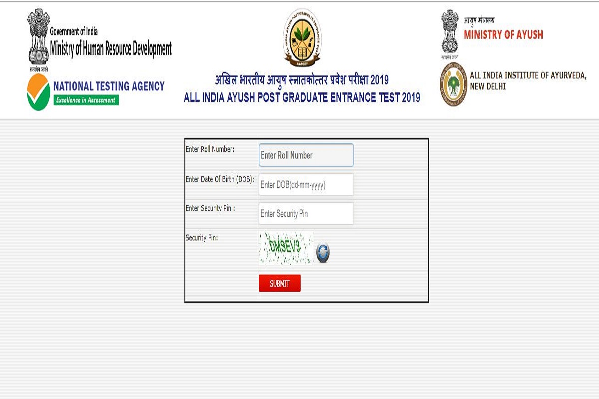 NTA AIAPGET results 2019 declared at ntaaiapget.nic.in | Here’s how to ...
