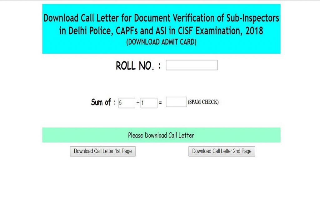 SSC admit cards 2019, sscer.org, Staff Selection Commission, SSC ASI admit cards, SSC SI admit cards, SSC CAPF admit cards