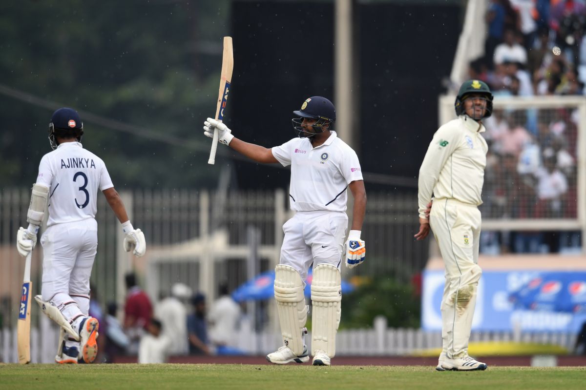 Rohit Sharma sets record for most sixes in a Test Series