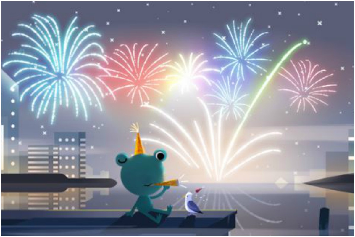 Google marks New Year's Eve 2019; celebrates it with weather frog ...