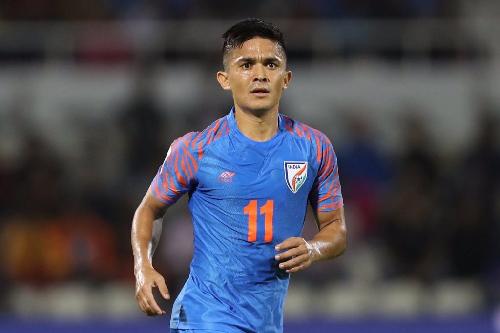 Chhetri #11 Printed India Football Home Jersey 2019-2020 with